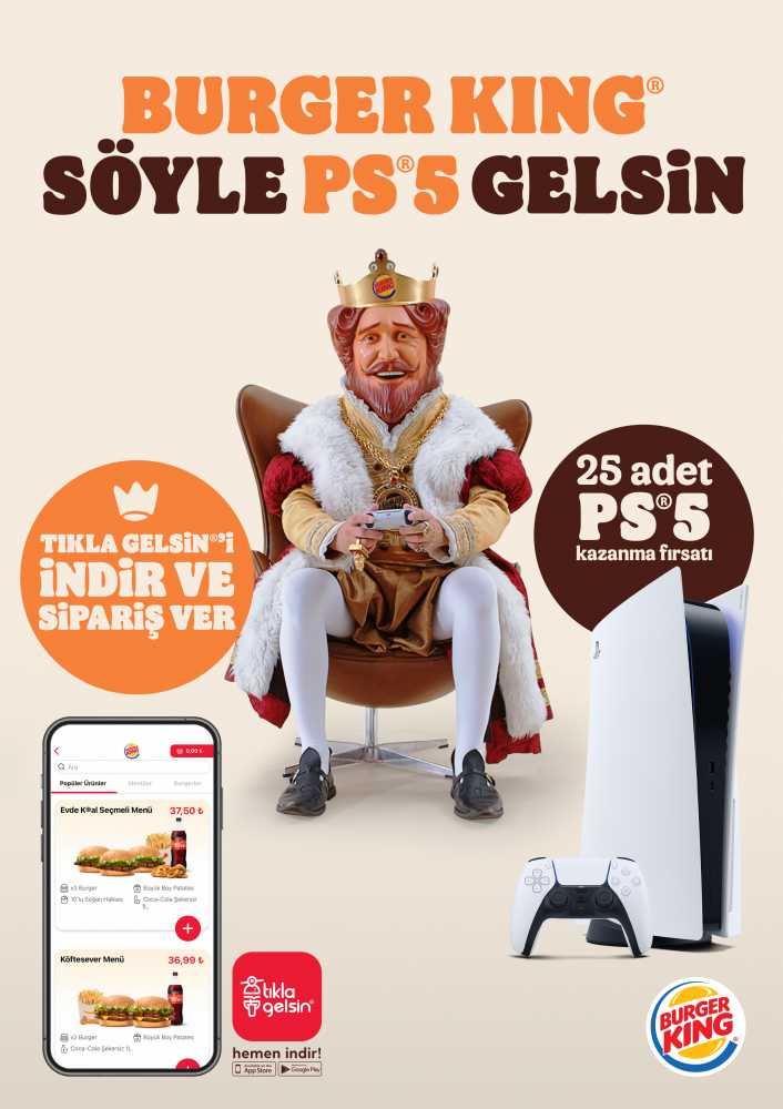 burger king ve playstation dan kral hareket