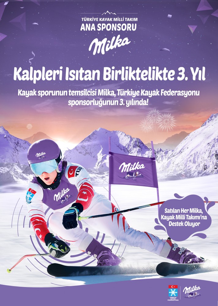 Milka 2021 yılında da Türk Kayağına desteğini devam ettiriyor